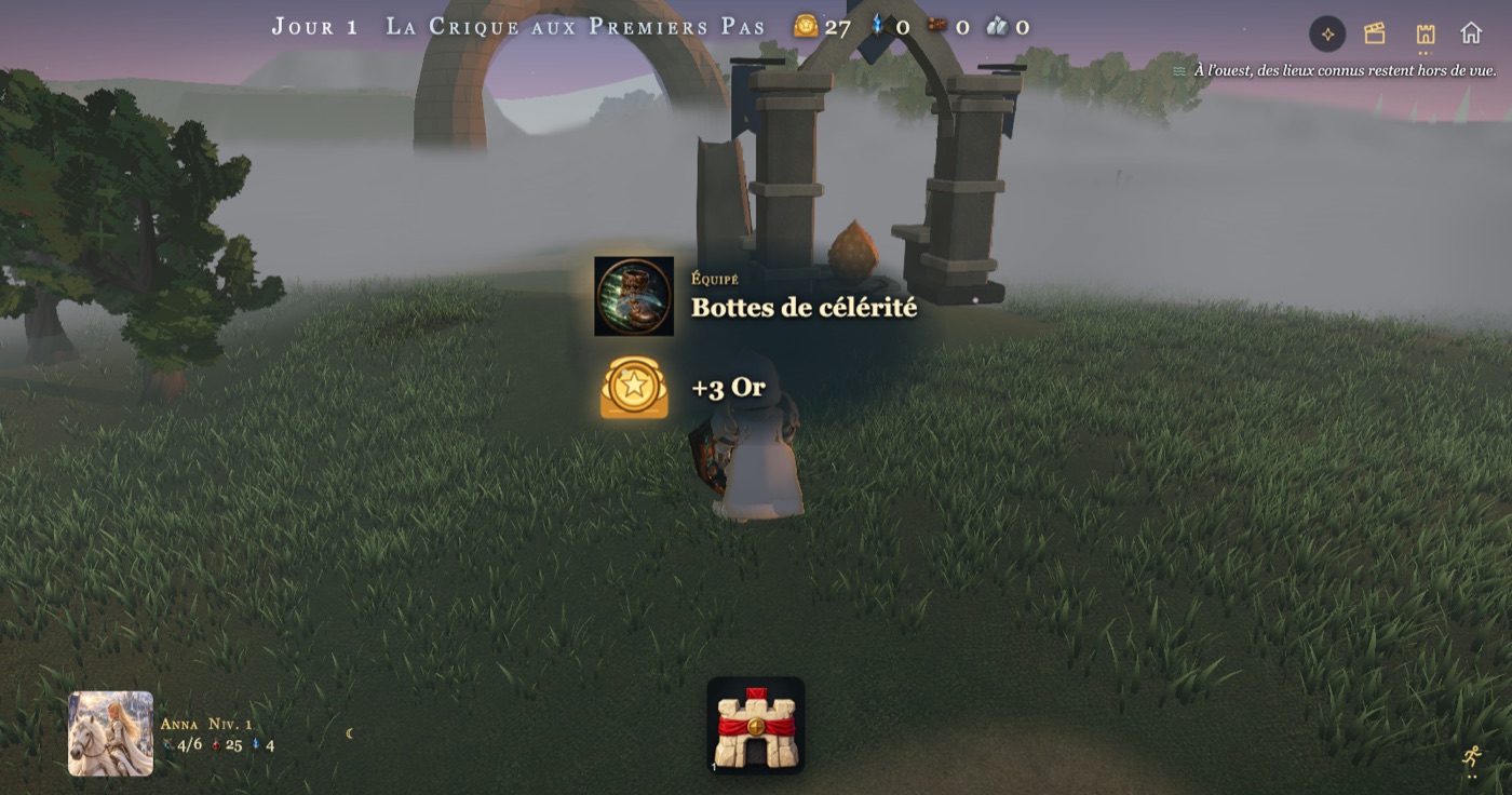 Bottes de célérité trouvées dans le coffre